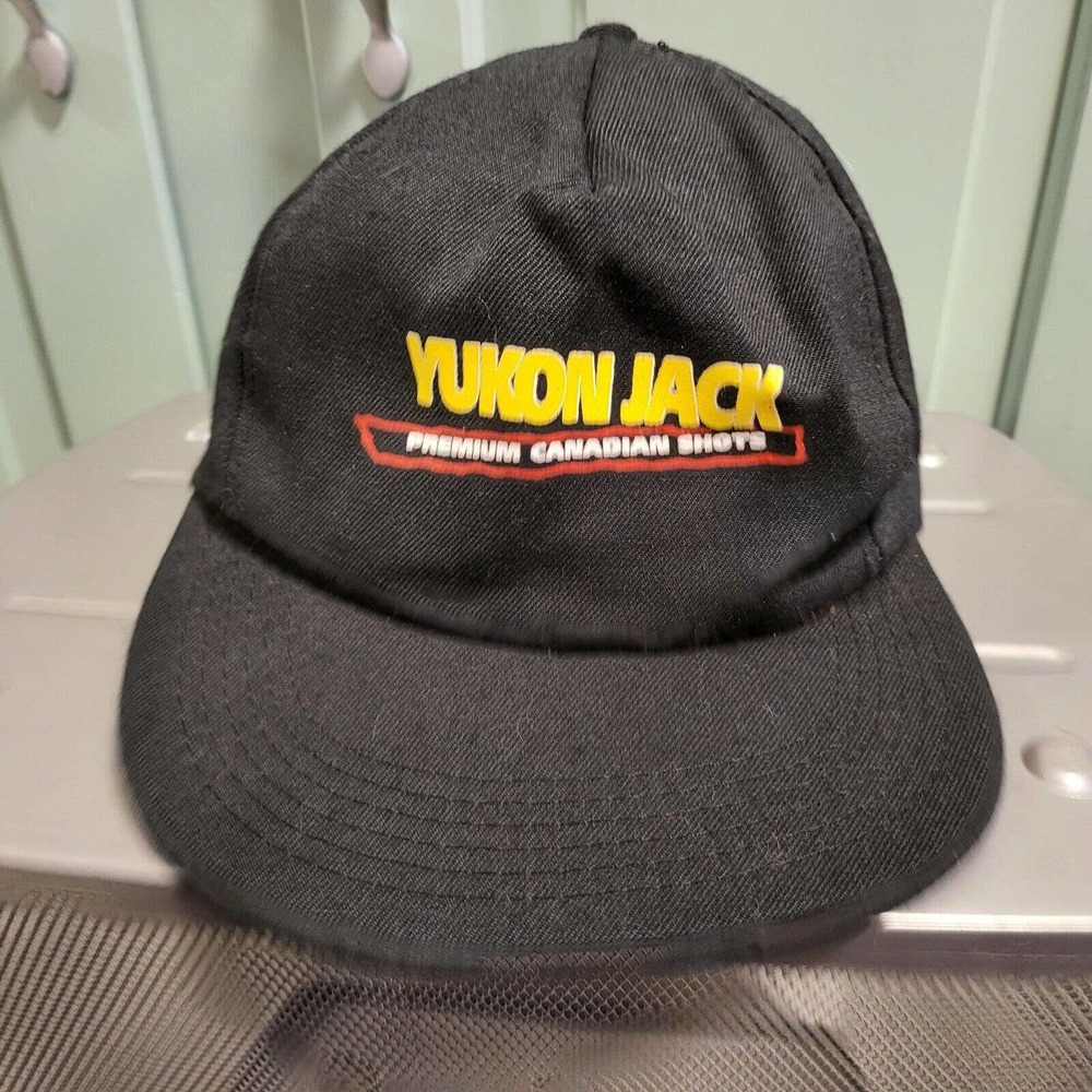 Vintage Yukon Jack Premium Canadian‎ Shots USA Made Snapback Hat Cap